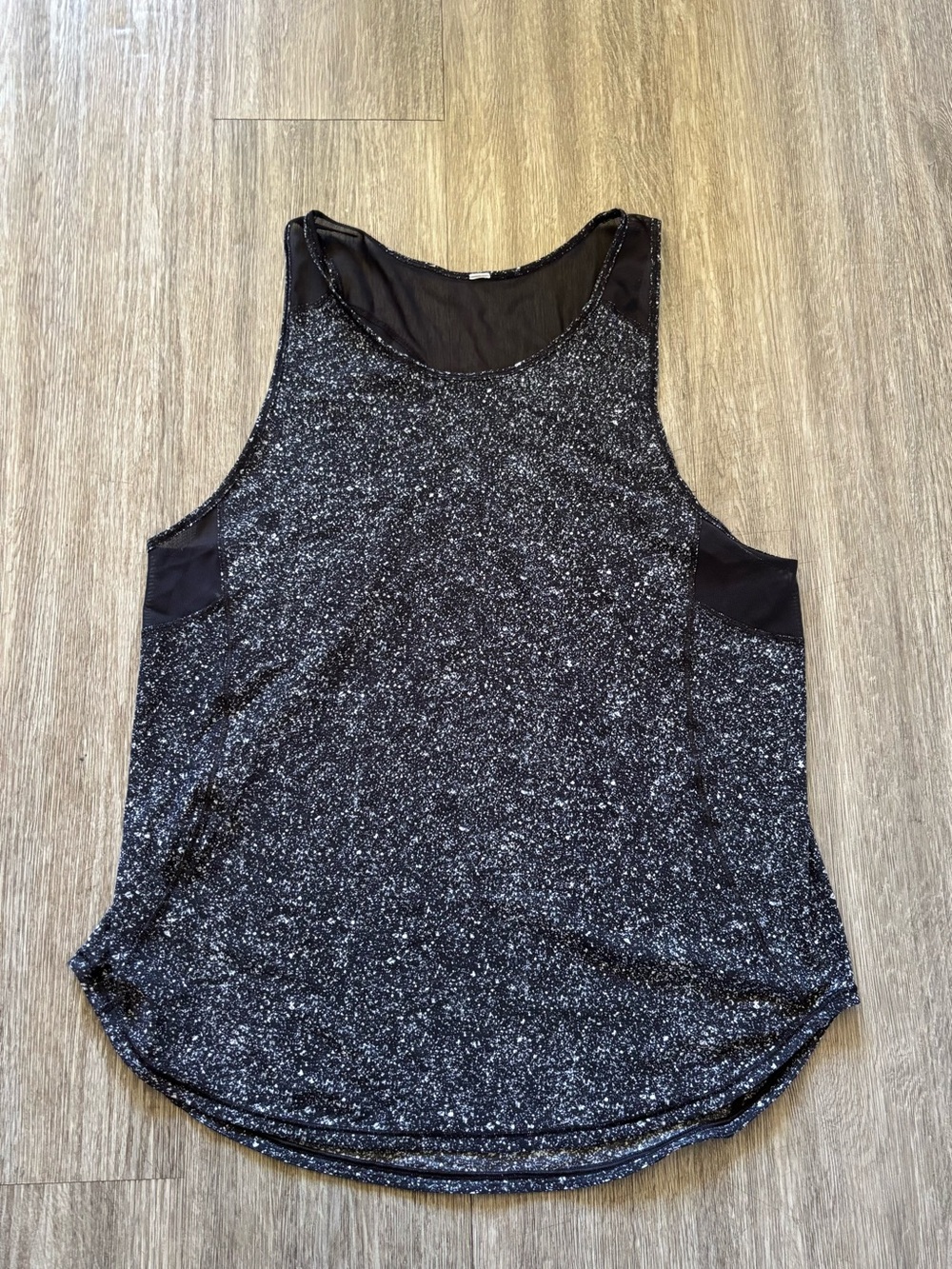 lululemon athletica Black Speckle Mesh-Trim Tank